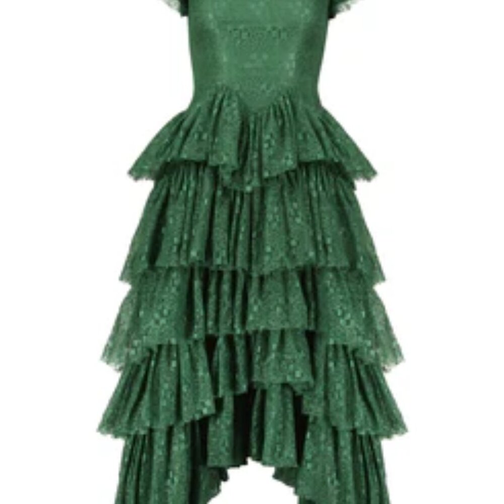 JessaKae Green Lace Midi Dress - Picture 3 of 4